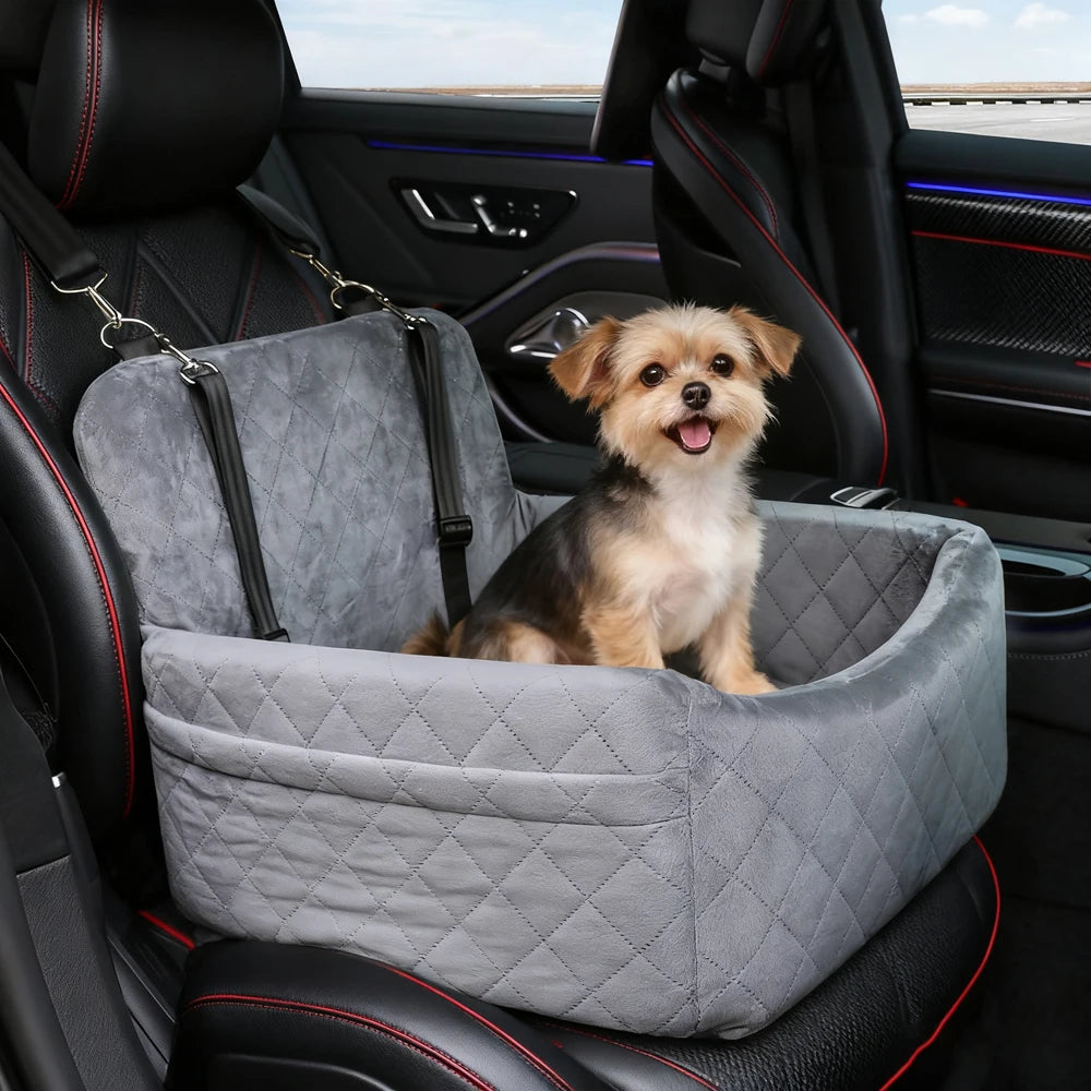 Portable Dog Car Seat With Safety Belt For Small Medium Dogs