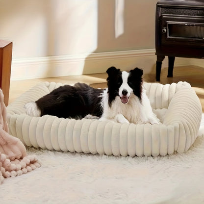 Orthopedic Plush Dog Bed - High Resilience Support for Medium Large Dogs