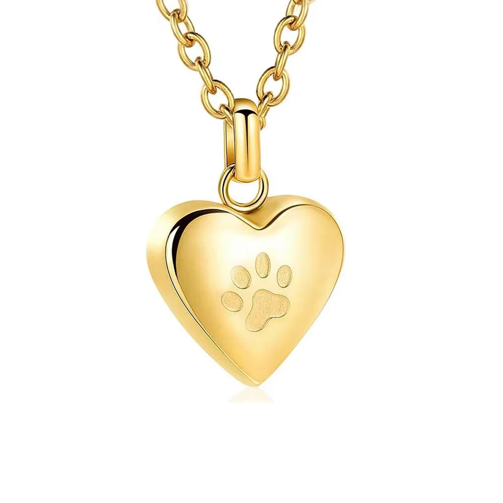 Pet Ashes Heart Cremation Jewelry Urn Necklace Memorial Pendant