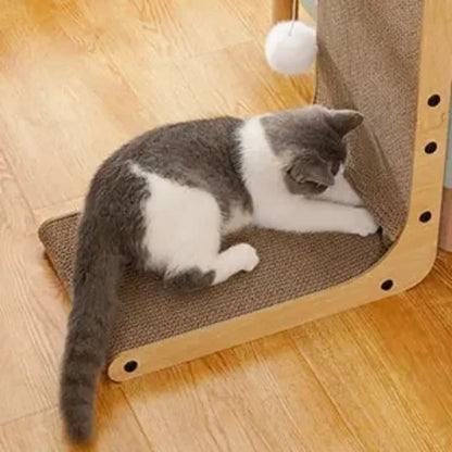 Cat Scratching Post Large L-Shape Cardboard Scraper Pet Toy
