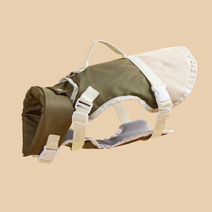 Dog Life Jacket with Adjustable Fit for Swimming and Water Safety