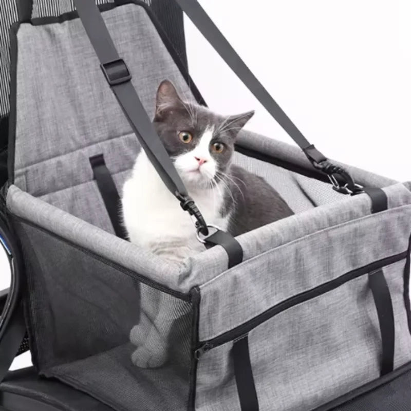 Dog Car Seat Cover Foldable Hammock Pet Travel Safety Harness