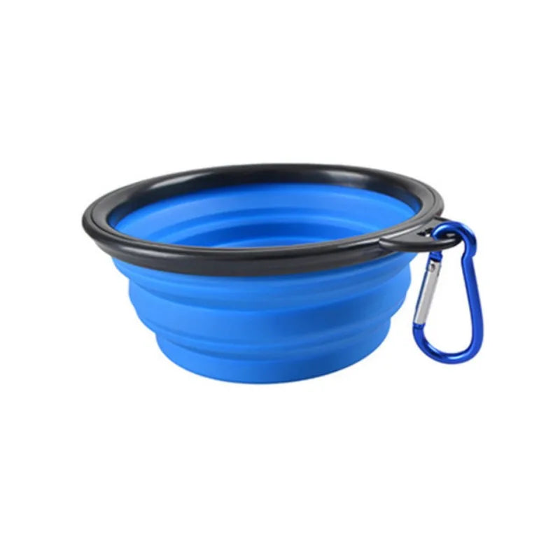 Portable Pet Food Bowl - Collapsible Silicone Travel Bowl for Dogs and Cats