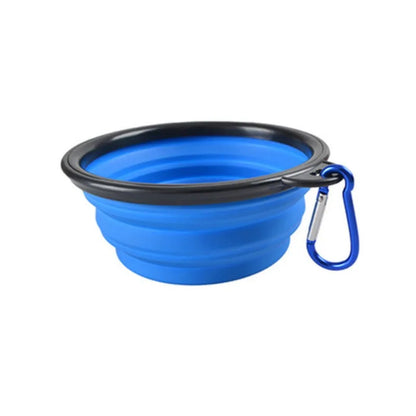 Portable Pet Food Bowl - Collapsible Silicone Travel Bowl for Dogs and Cats