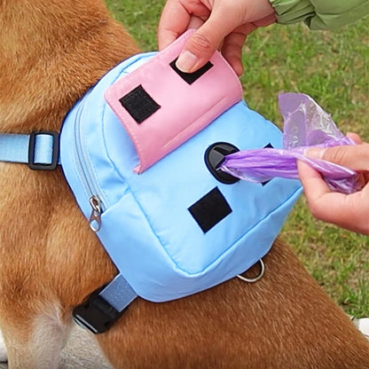 Waterproof Pet Backpack For Dogs With Harness - Outdoor Travel