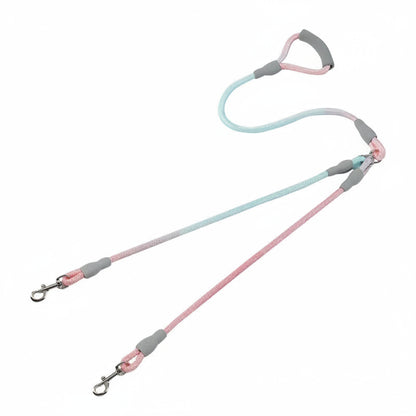 Double Pet Leash With Jewel-Tone Gradient For Middle Eastern Pet Owners