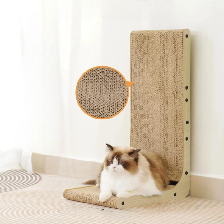 Cat Scratching Post Large L-Shape Cardboard Scraper Pet Toy