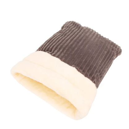 Cat Sleeping Bag Warm Winter Cave Bed with Enclosed Design