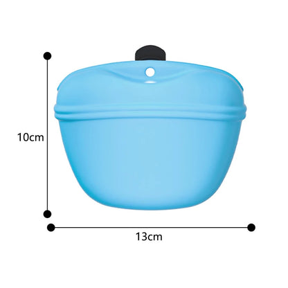 Pet Feeding Bag - Portable Silicone Dog Training Treat Pouch