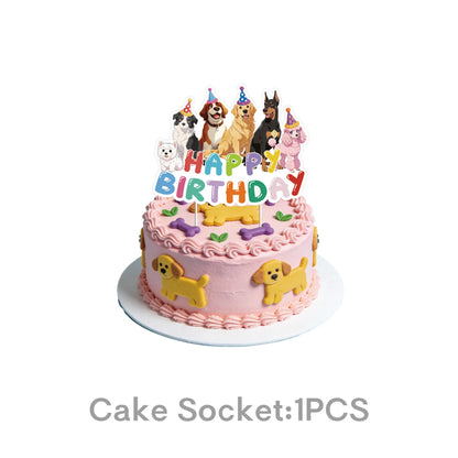 Dog Birthday Cake Toppers - Pet Puppy Party Decorations