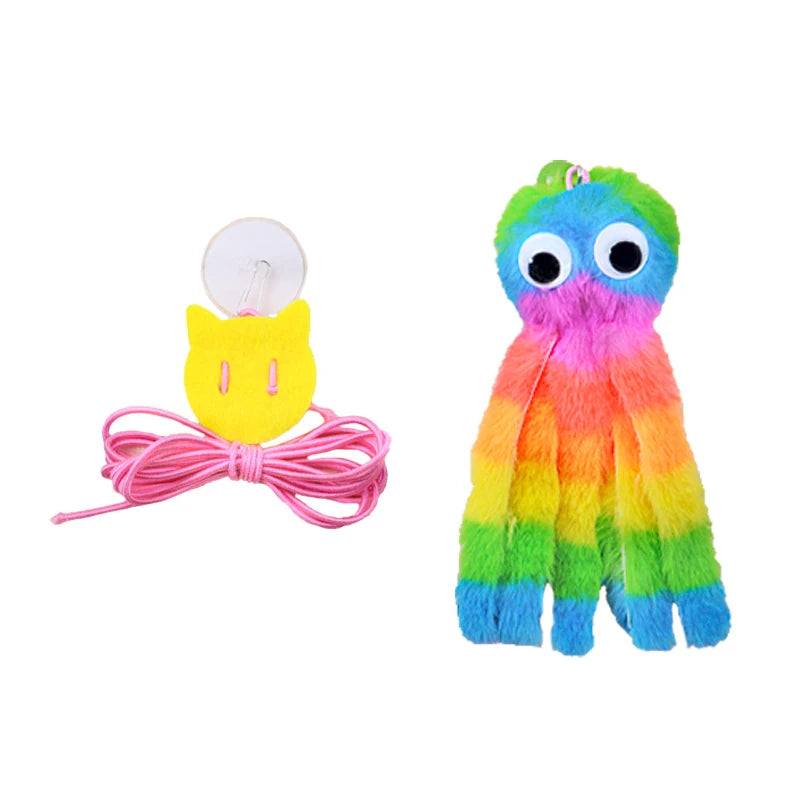 Interactive Cat Octopus Toy - Hanging Plush Kitten Entertainment