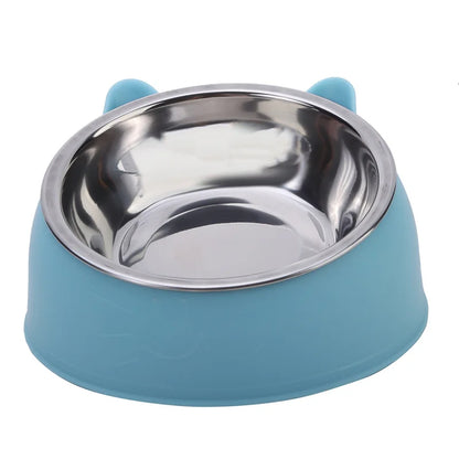 Cat Bowl Inclined Stainless Steel Pet Feeding Bowl Set