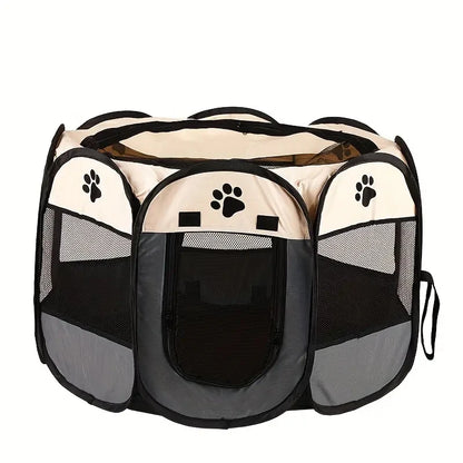 Cat Maternity Room Octagonal Pet Fence - Waterproof Foldable Tent