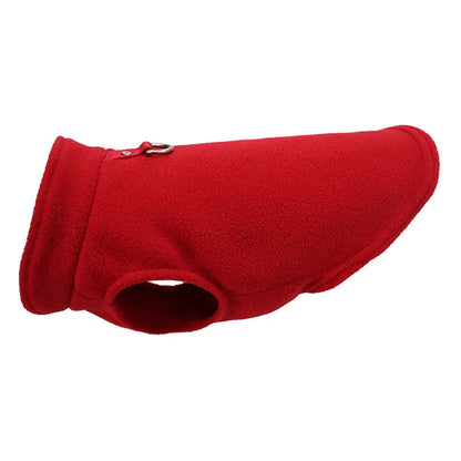 Warm Fleece Dog Jacket Vest With D-Ring For Small Dogs And Cats