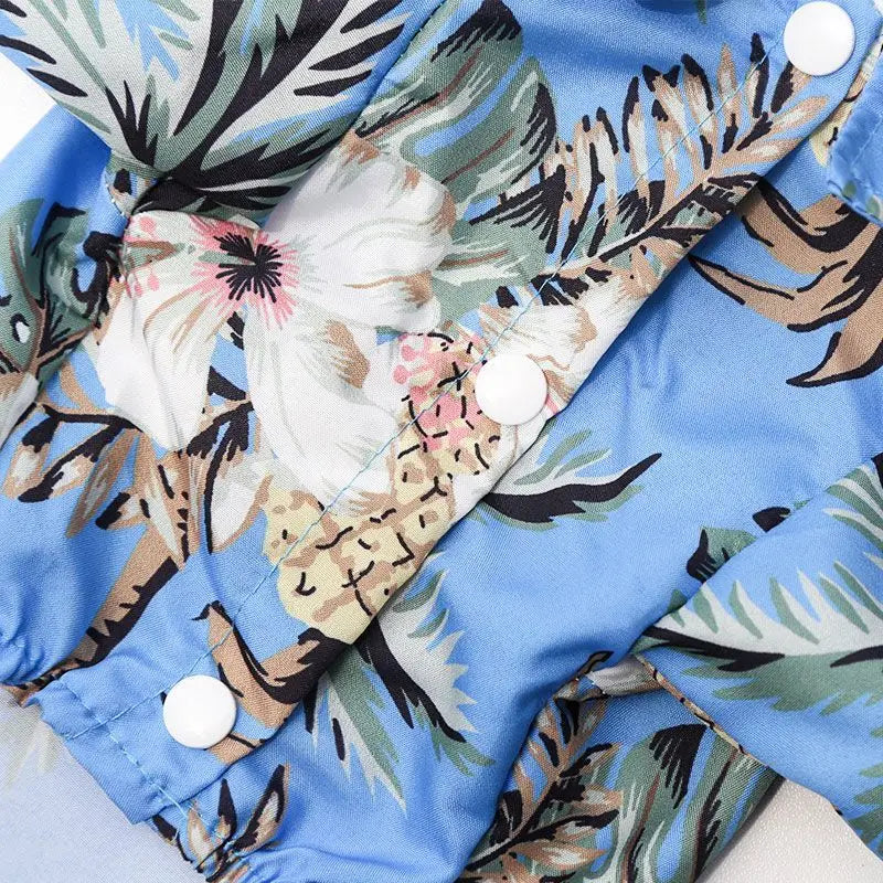 Hawaiian Dog Shirt Summer Beach Clothing For Small Medium Dogs