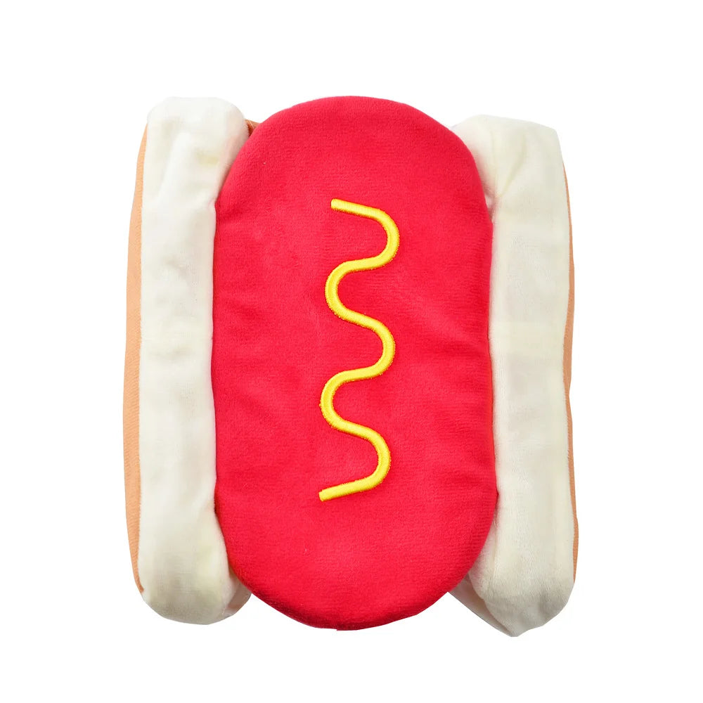 Cute Pet Dog Hot Dog Costume Halloween Cosplay Clothes