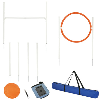 PawHut Dog Agility Training Set - 5 Piece Equipment Kit With Bag