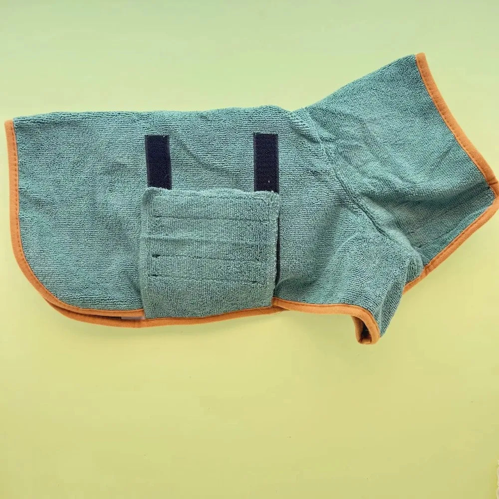 Premium Dog Bathrobe Absorbent Quick Drying Bath Towel For All Sizes