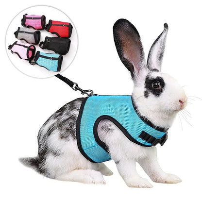 Breathable Pet Vest Harness For Small Animals - Adjustable Comfort Fit