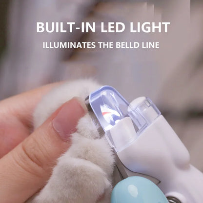 Professional Pet Nail Clippers With LED Light For Dogs And Cats