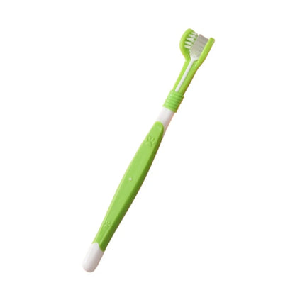 3-Sided Pet Toothbrush For Dogs And Cats - Tartar Removal Dental Care