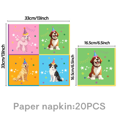 Dog Birthday Cake Toppers - Pet Puppy Party Decorations