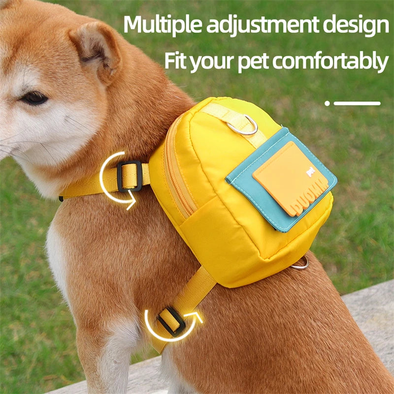 Waterproof Pet Backpack For Dogs With Harness - Outdoor Travel