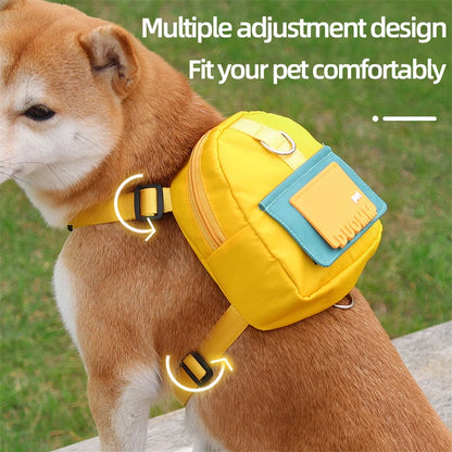 Waterproof Pet Backpack For Dogs With Harness - Outdoor Travel