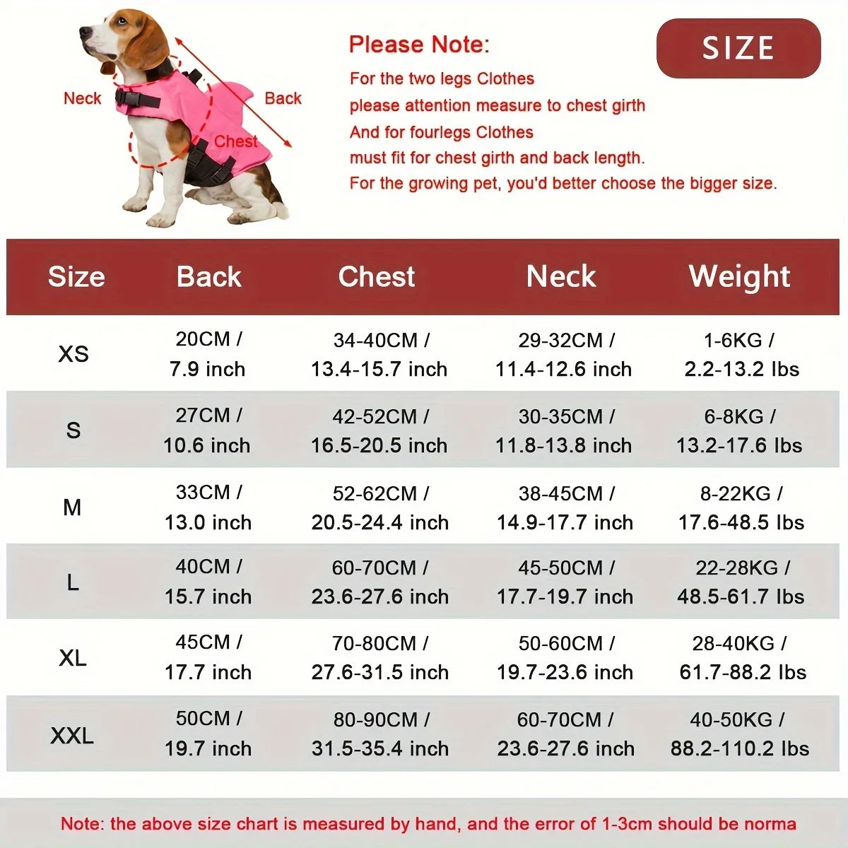 Shark Fin Dog Life Jacket Enhanced Buoyancy Safety Vest With Handle