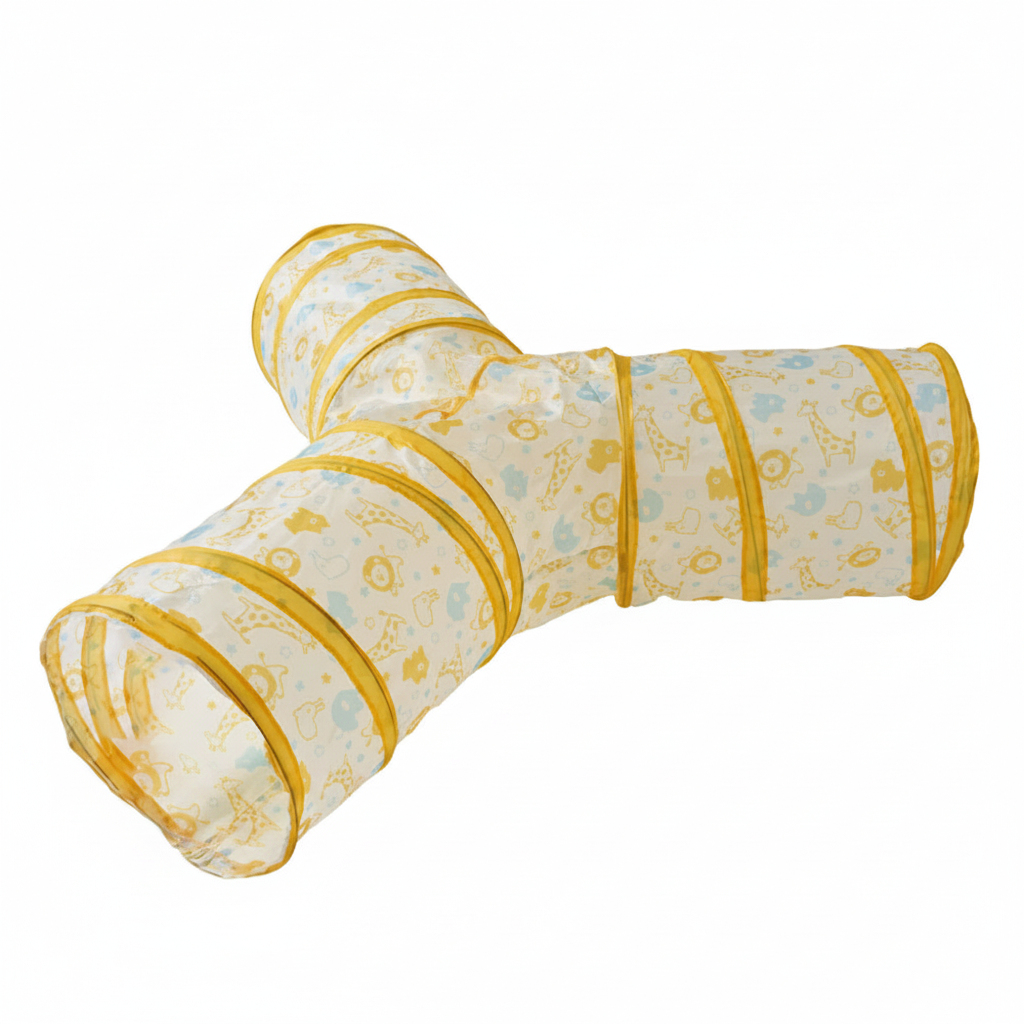 Foldable Cat Tunnel Toy - Interactive Play Tube for Cats & Kittens