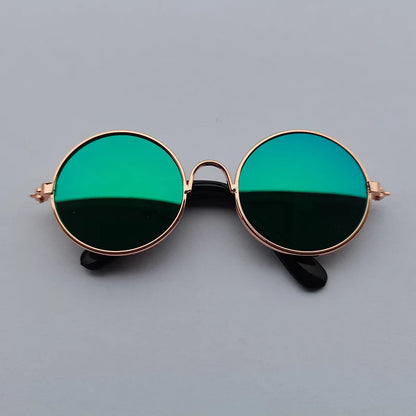 Vintage Round Cat Sunglasses For Small Dogs And Cats Photo Props