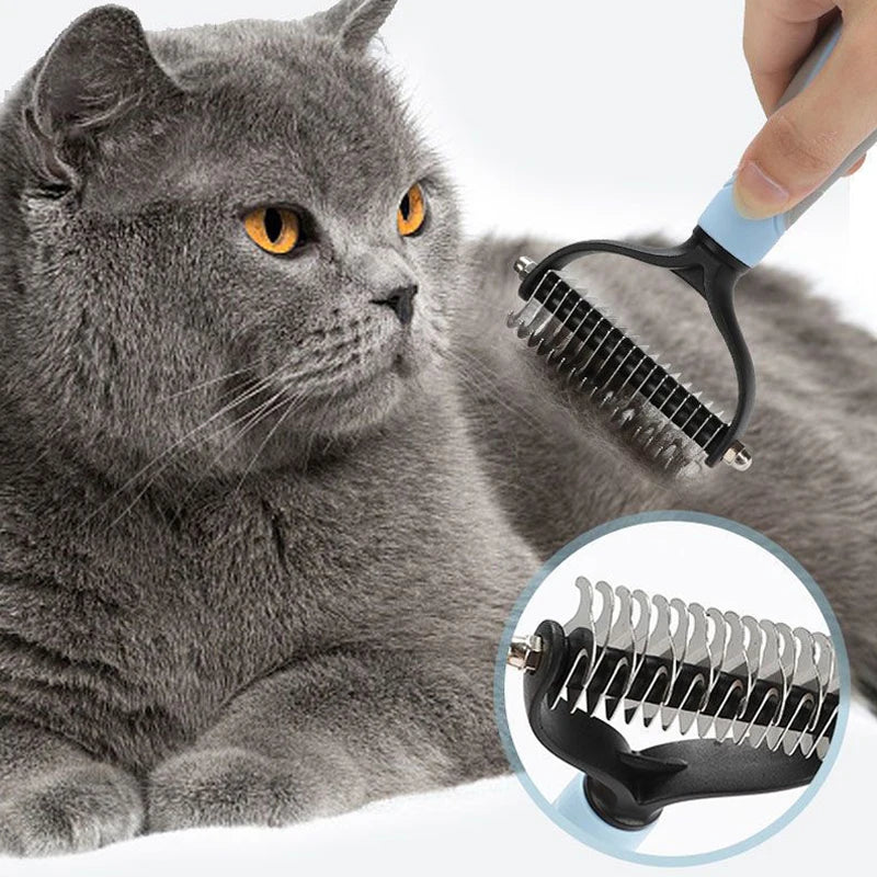 Professional Pet Deshedding Brush for Dogs and Cats Grooming Tool