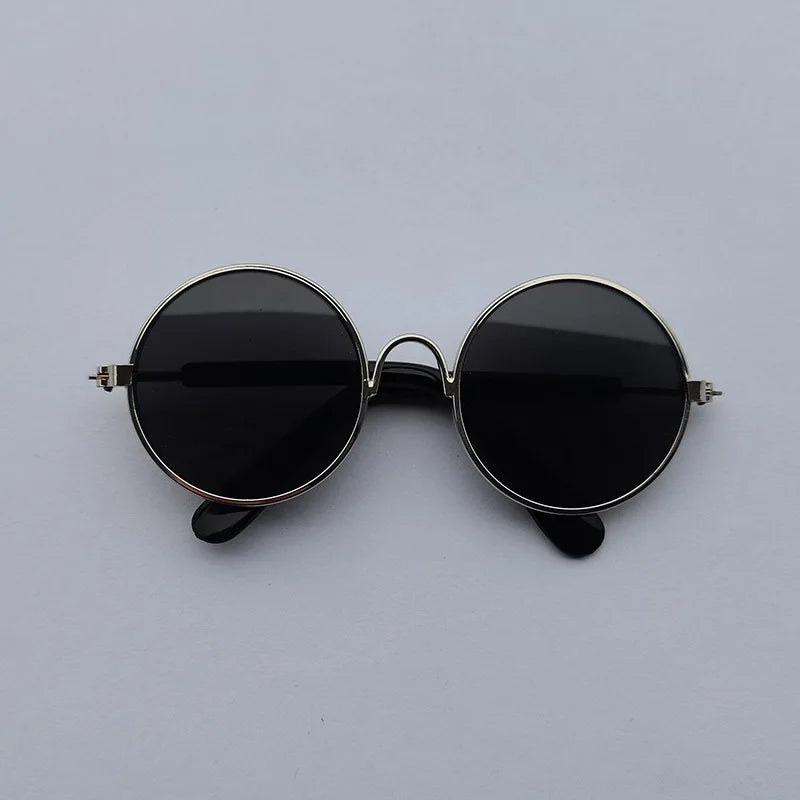 Vintage Round Cat Sunglasses For Small Dogs And Cats Photo Props