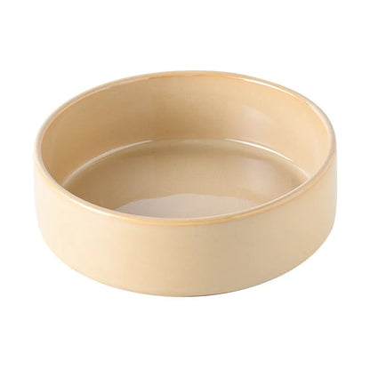 Japanese Ceramic Pet Bowl Set With Slow Feeder And Wood Stand