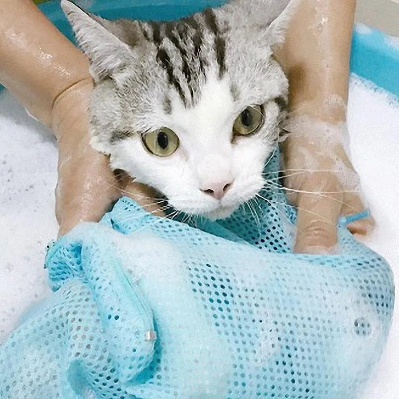 Cat Grooming Mesh Bag - Restraint Bag For Bathing And Nail Care