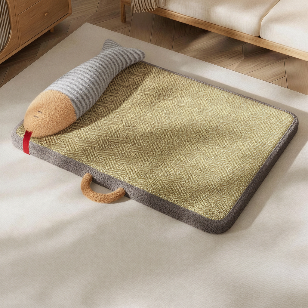 Summer Ice Silk Cooling Pet Bed Mat For Small Dogs And Cats