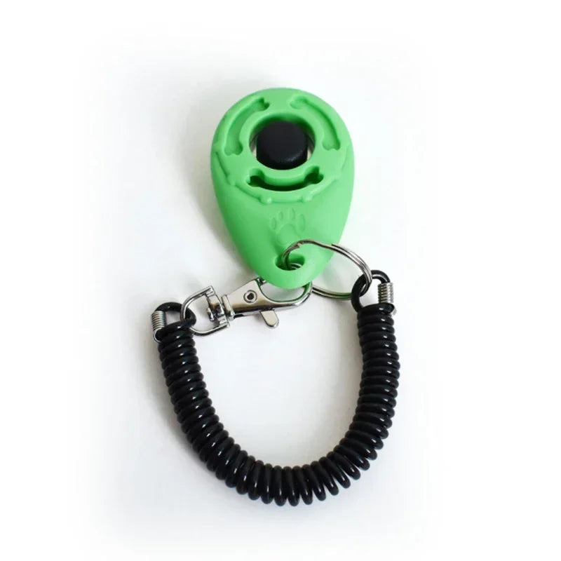 2 in 1 Dog Training Clicker with Adjustable Wrist Strap