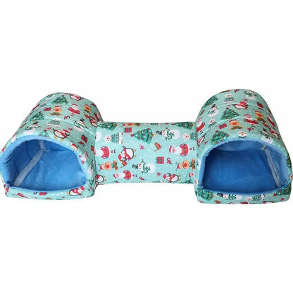 Hamster Hideaway Tunnel - Cozy Pet Bed Cave For Small Animals