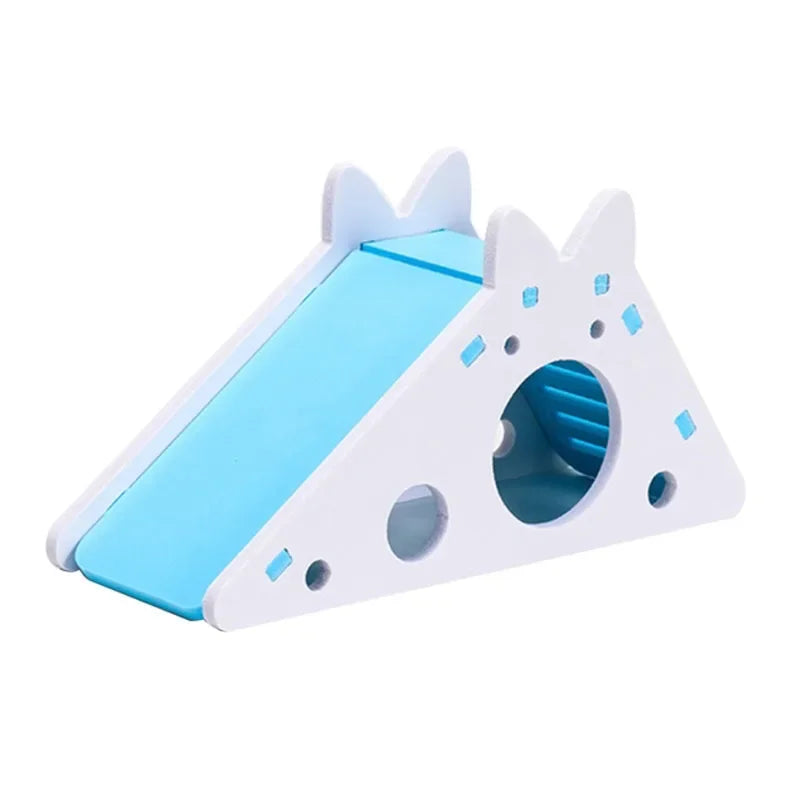 Wooden Hamster Slide Toy House For Small Pets Guinea Pigs