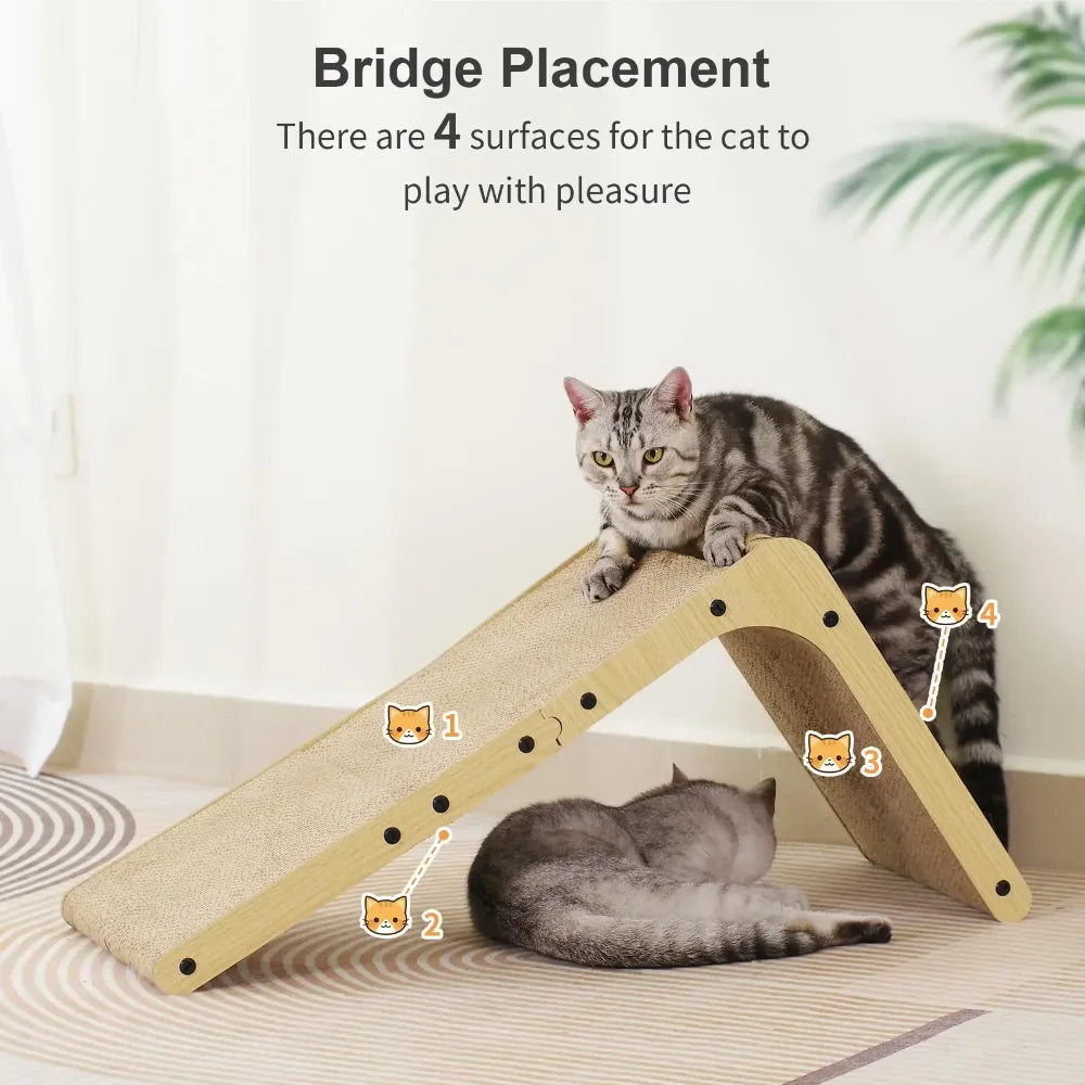Cat Scratching Post Large L-Shape Cardboard Scraper Pet Toy