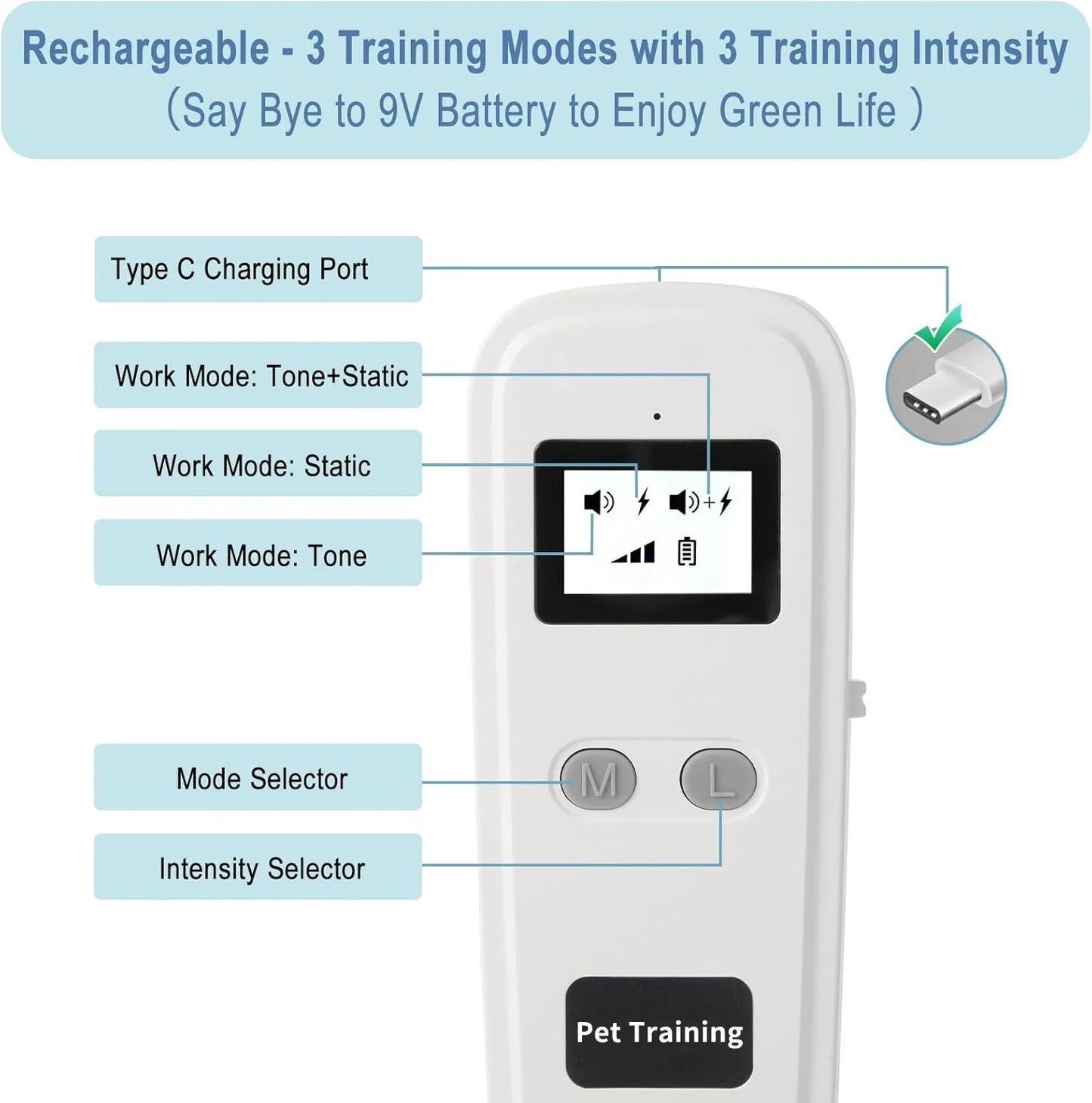 Pet Training Mat Rechargeable Sofa Protection With 3 Modes