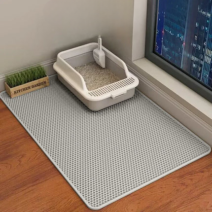 Cat Litter Mat 2-Layer Premium Sand Trapping Waterproof Pet Floor