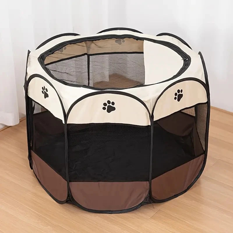 Cat Maternity Room Octagonal Pet Fence - Waterproof Foldable Tent