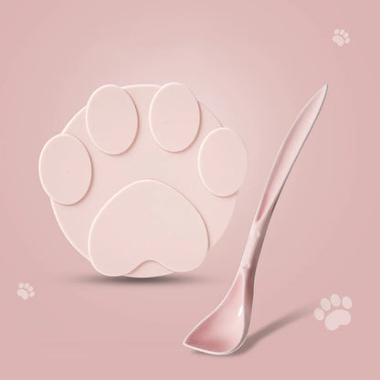 Portable Silicone Pet Food Lid And Spoon 2-In-1 Sealer Set