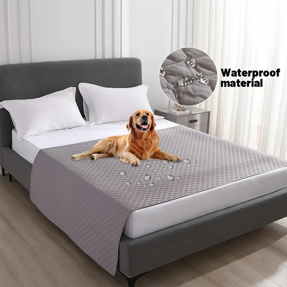 Waterproof Dog Bed Cover - Anti-Leak Pet Blanket For Furniture