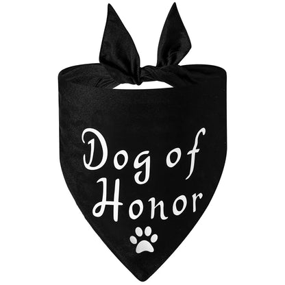 Dog Wedding Bandana She Said Yes Engagement Announcement Pet Scarf