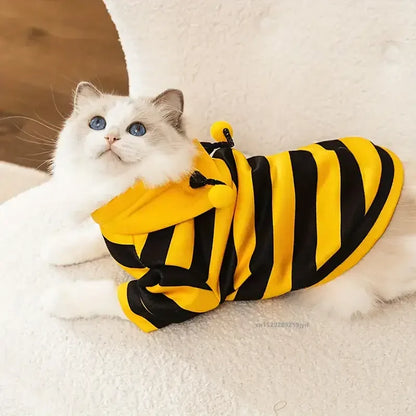 Bee Pet Puppy Winter Coat - Warm Dog Hoodie Costume For Small Dogs