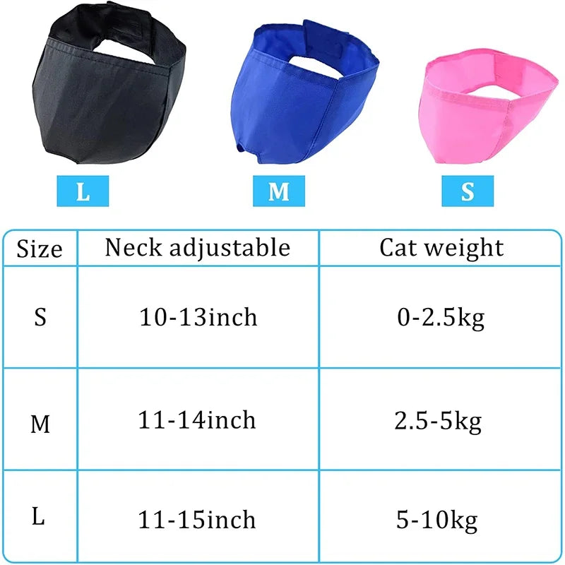 Cat Anti-Bite Muzzle Breathable Nylon Grooming Restraint Hood