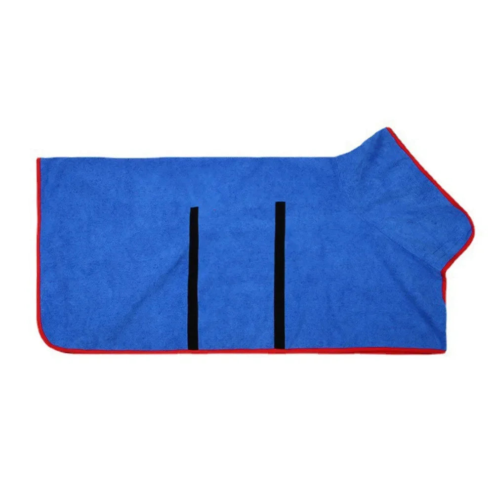 Premium Dog Bathrobe Absorbent Quick Drying Bath Towel For All Sizes