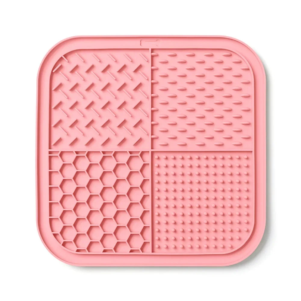 Pet Silicone Lick Mat For Dogs Cats Slow Feeding Training Plate